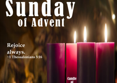 Third Sunday of Advent - Joy - Year B